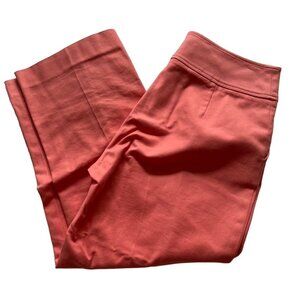Womens Eric Chino Cropped Pants Peach Pink Pedal Pushers Size 6 u